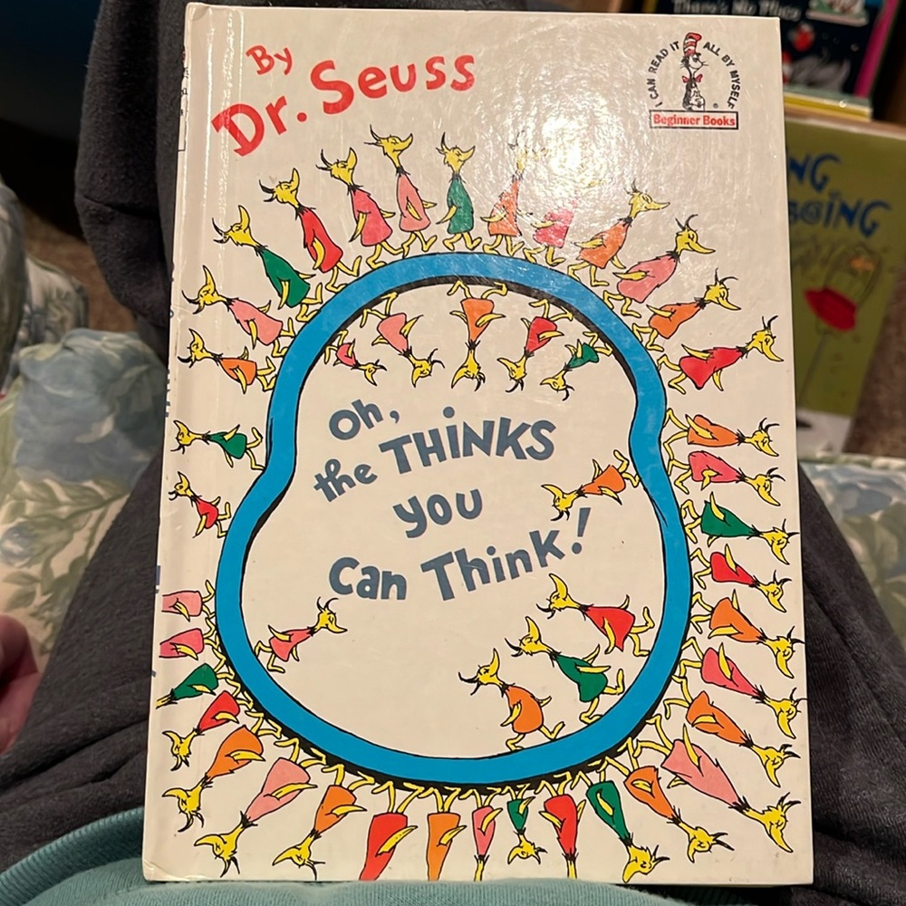 Oh, The Thinks You Can Think! Hardcover picture kids’ book by Dr. Seuss 1975